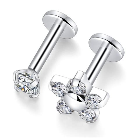 Titanium Diamond Stud Earrings